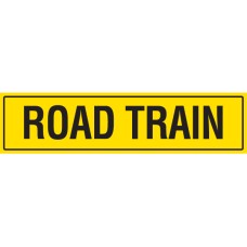 ROAD TRAIN 1020 x 250mm Class 2 Reflective Sign - Aluminium Plate